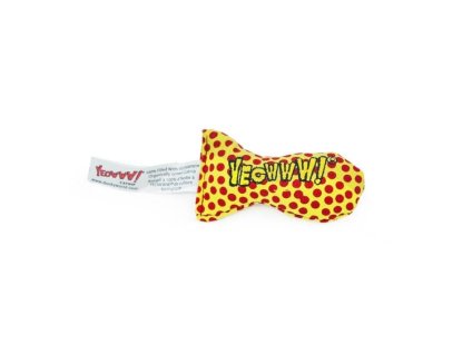 Hračka pro kočky YEOWWW sardinka plněná bio šantou žlutá 8x4cm
