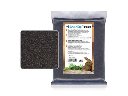 Terarijní/akvarijní písek DECO křemičitý černý 2kg