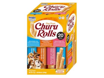 INABA Churu Dog Rolls snack 20x12g (multipack)