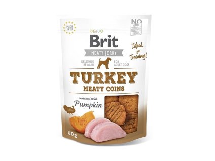 BRIT Jerky Turkey Meaty Coins 80g