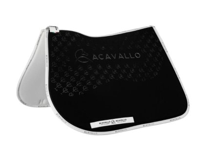 Všestranná podsedlová dečka ACAVALLO Lycra Bamboo Silicone Grip black/white VS FULL