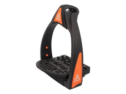 Bezpečnostní třmeny ACAVALLO Flexia black/orange