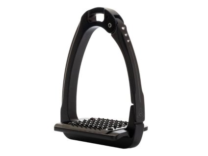 Bezpečnostní třmeny ACAVALLO Arena Aluplus 2.0 Crystal total black