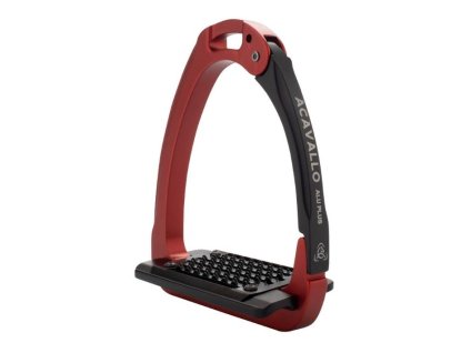 Bezpečnostní třmeny ACAVALLO Arena Aluplus 2.0 crimson red