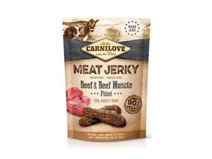 CARNILOVE Meat Jerky Beef & Beef Muscle 100g