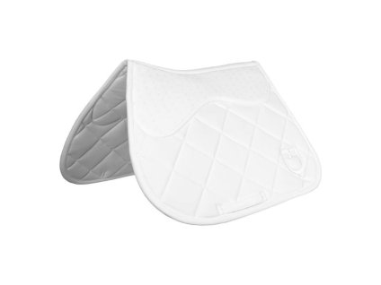 Všestranná podsedlová dečka EQUESTRO Silica Plus white VS FULL