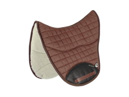 Podsedlová dečka BURIONI Cotton/Wool Endurance brown 16"