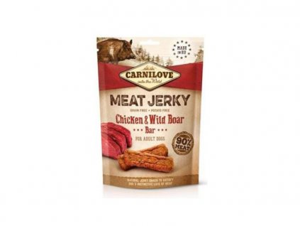 CARNILOVE Meat Jerky Chicken & Wild Boar Bar 100g