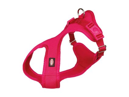 Postroj TRIXIE Soft vypolstrovaný růžový (S) 2x33-50cm