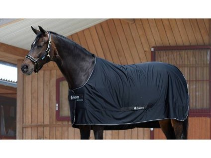 Transportní/odpocovací deka BUCAS Shamrock Power black/silver 140cm