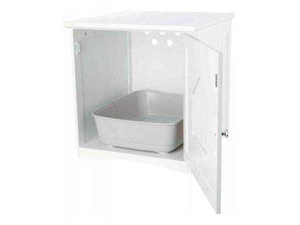 Skříňka na kočičí toaletu TRIXIE bílá 49x51x51cm (DOPRODEJ)