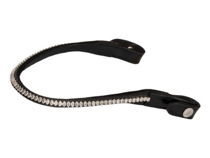 Čelenka ACAVALLO Oval Crystals black COB