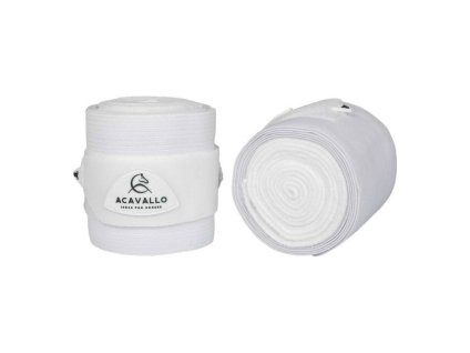 Elastické bandáže ACAVALLO fleecové white