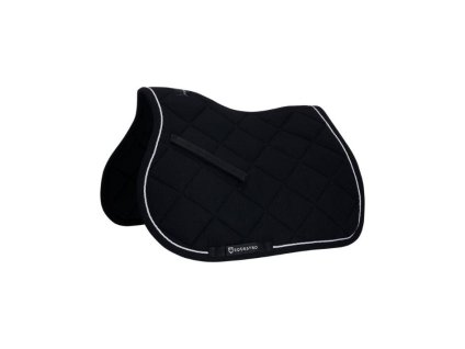 Všestranná podsedlová dečka EQUESTRO Cotton prošívaná black VS FULL