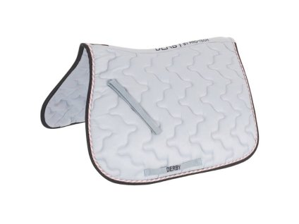 Všestranná podsedlová dečka DERBY prošívaná baby blue/multi/dark blue PVS PONY