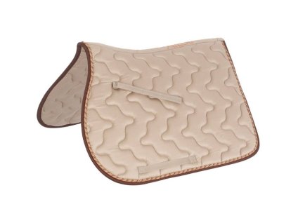 Všestranná podsedlová dečka DERBY prošívaná beige/multi/brown PVS PONY