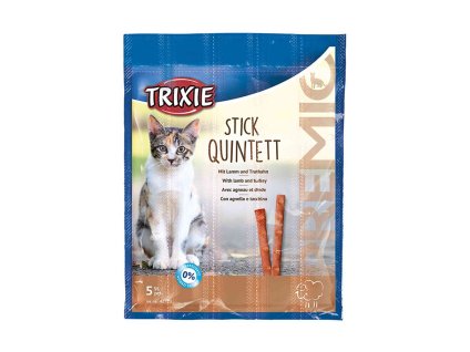 TRIXIE Premio Quintett tyčinky jehněčí/krůta 5x5g