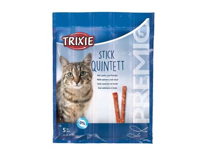 TRIXIE Premio Quintett tyčinky losos/pstruh 5x5g