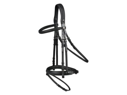 Uzdečka WALDHAUSEN X-Line Supersoft s anglickým nánosníkem black COB
