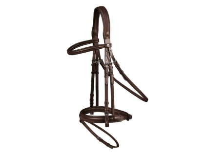 Uzdečka WALDHAUSEN X-Line Supersoft s anglickým nánosníkem brown COB
