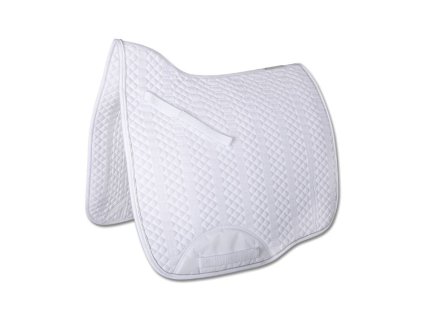Drezurní podsedlová dečka WALDHAUSEN Lugano white/silver DR