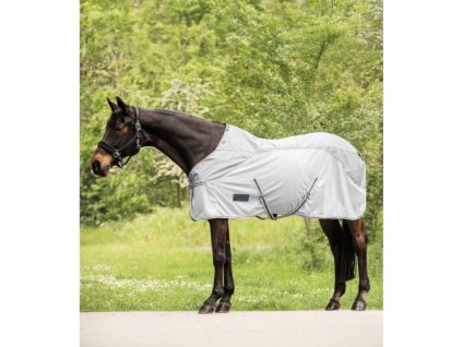 Deka proti hmyzu s nepromokavými zády WALDHAUSEN Protect silver grey/grey 145cm