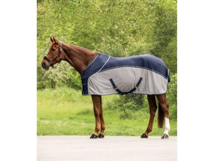 Deka síťovaná WALDHAUSEN Cooler Fly-Summer night blue/grey 125cm