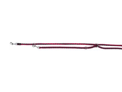 Vodítko TRIXIE Cavo přepínací fuchsie/grafit (L-XL) 200x1,8cm