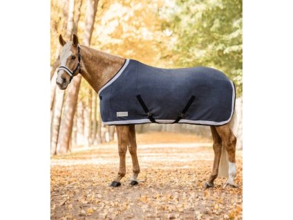 Odpocovací deka WALDHAUSEN Comfort Esperia dark blue/cream 135cm