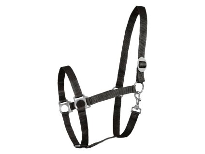 Ohlávka WALDHAUSEN Perlon black SHETTY