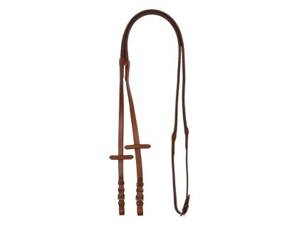 Otěže EQUESTRO Rubber 1,6cm cognac FULL