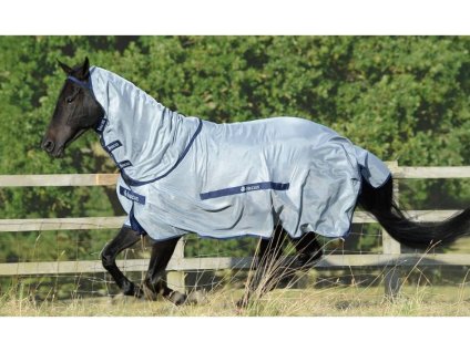 Deka proti hmyzu BUCAS Buzz-Off & Neck blue 145cm