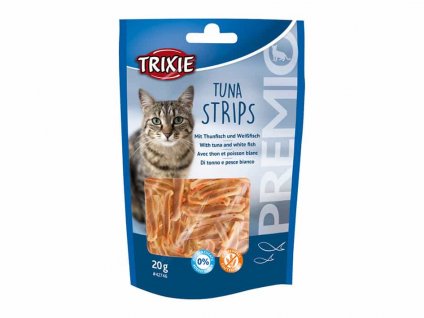 TRIXIE Premio Tuna Strips - pásky s tuňákem pro kočky 20g
