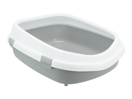 Toaleta TRIXIE Primo (XXL) s okrajem šedá/bílá 56x25x71cm