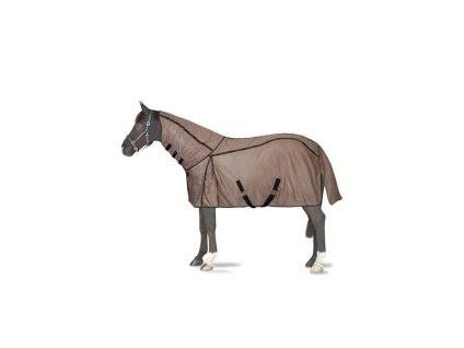 Deka proti hmyzu HORZE UV s krkem ginger 145cm