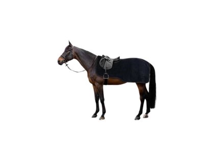 Bederní deka HORZE Maequess fleecová tmavě modrá 145cm