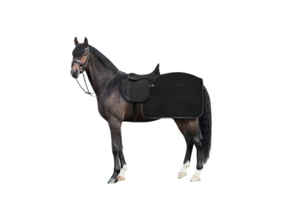 Bederní deka HORZE Kiel fleecová black PONY