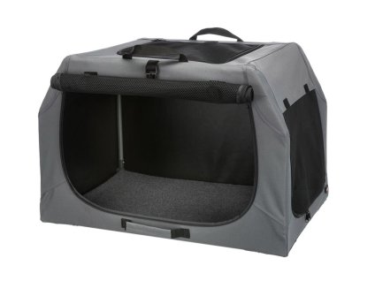 Skládací přepravka TRIXIE Easy šedá (S-M) 71x49x51cm