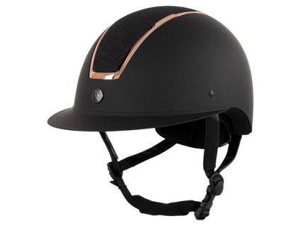 Bezpečnostní helma BR Omega Painted Glitter black/rose (55-57)