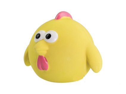 Hračka HIPHOP latex - míč kuře žluté 5cm