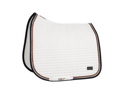 Drezurní podsedlová dečka ANKY Cotton Twill XB21007 white DR (DOPRODEJ)