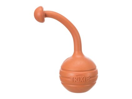 Hračka TRIXIE guma TPE - Be Eco plovoucí míč s gumovým provázkem 6x13cm (MIX BAREV)
