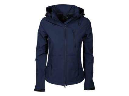 Dámská jezdecká bunda HARRY'S HORSE Softshell Chicago modrá (XXL)