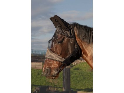 Maska proti hmyzu HARRY'S HORSE Flyshield s nosem MINISHETTY