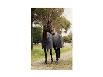 Odpocovací deka HORZE Cooler Mesh šedá 145cm