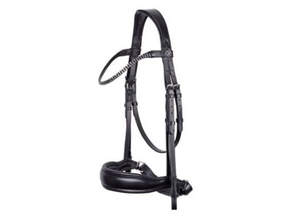 Uzdečka HARRY'S HORSE Liberty Soft se švédským nánosníkem černá FULL