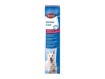 TRIXIE Dental Care zubní hygienický gel s hovězí příchutí pro psy a kočky 100g