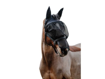 Maska proti hmyzu EQUITHEME s ohlávkou black PONY