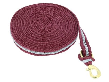 Lonž NORTON Padded vínová/šedá 8m