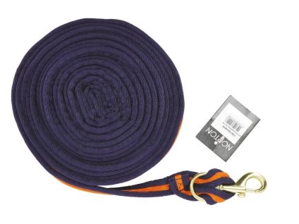 Lonž NORTON Padded tmavě modrá/oranžová 8m